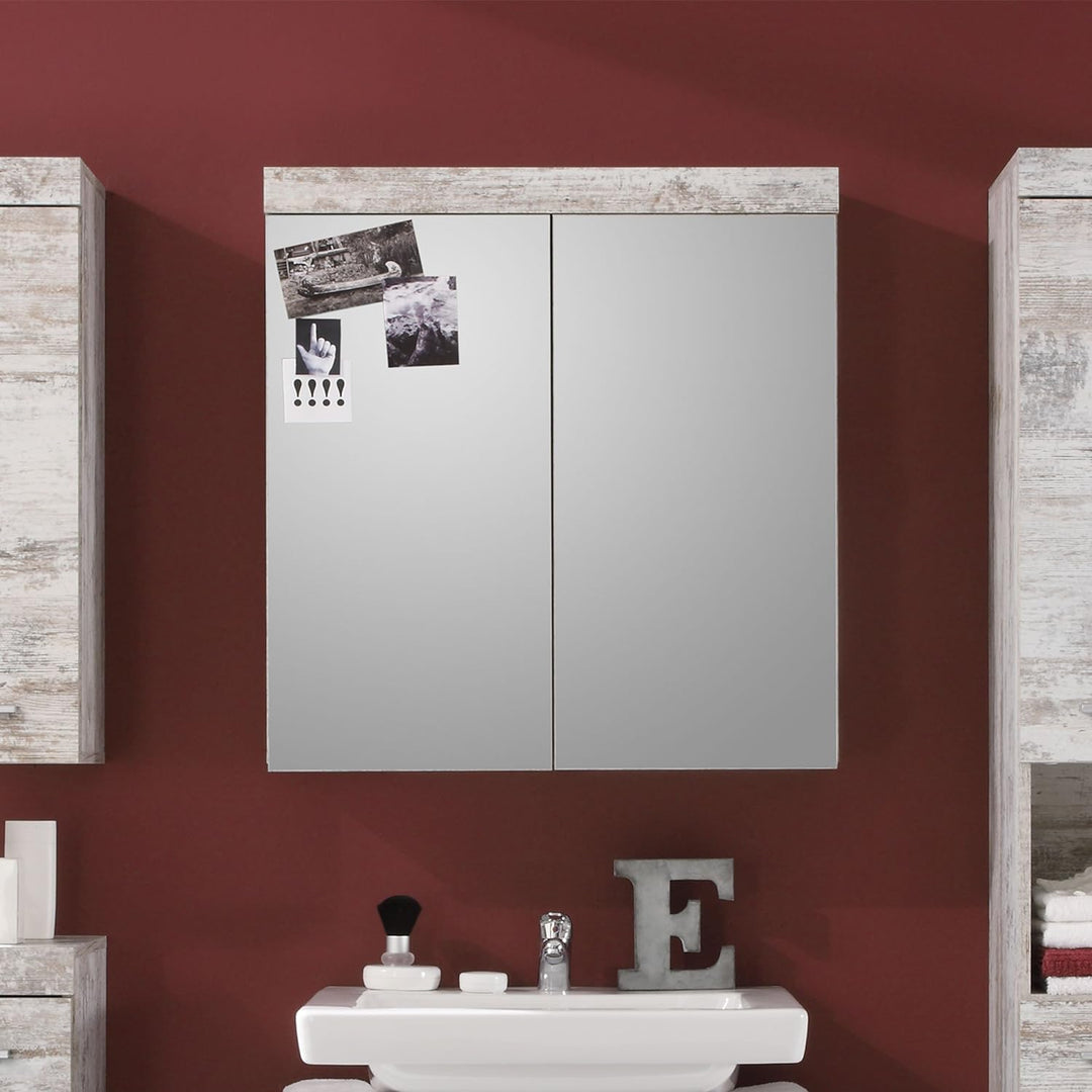 trendteam smart living - Spiegelschrank Spiegel - Badezimmer - Cancun - Aufbaumass (BxHxT) 72 x 79 x