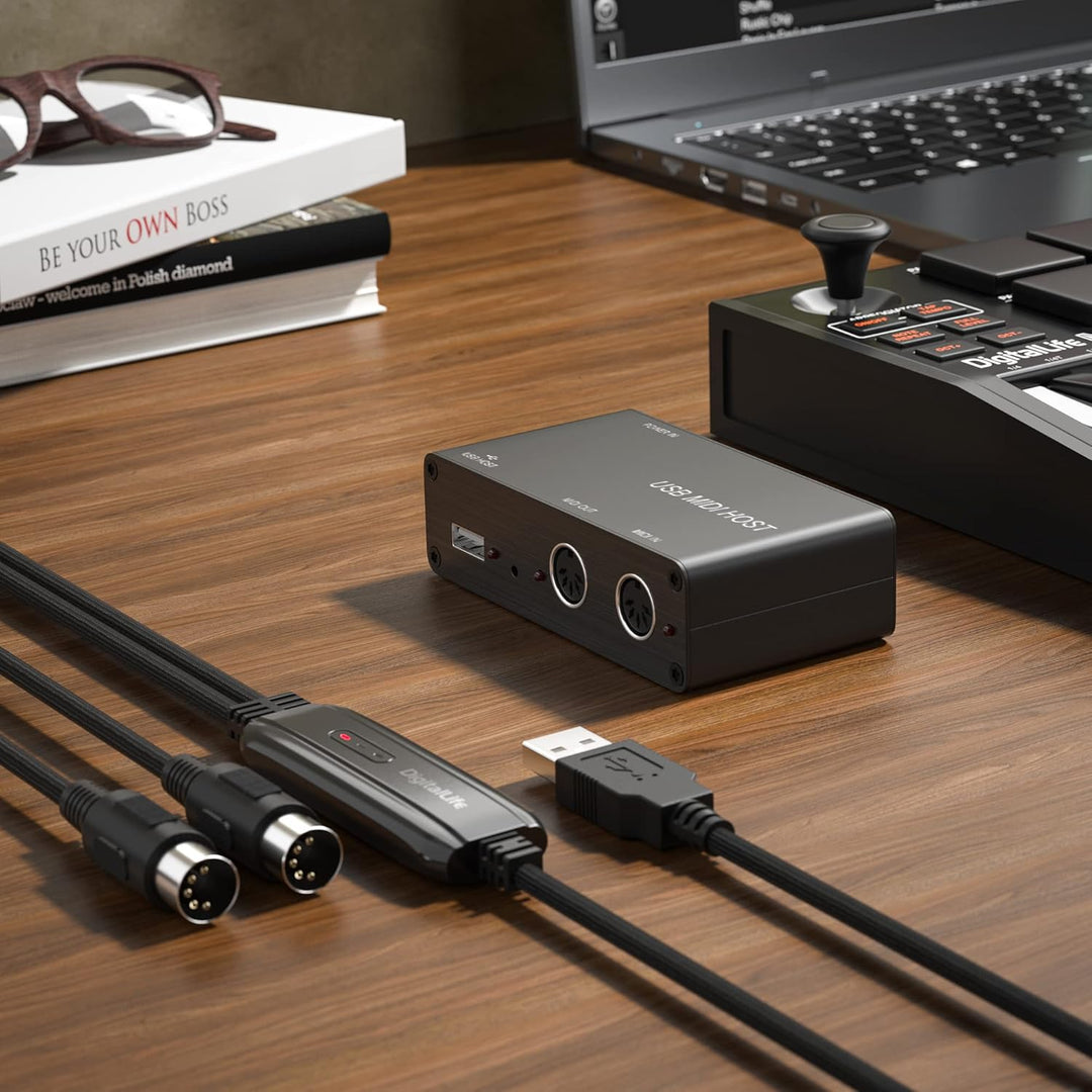 DigitalLife USB MIDI Host Box (5-PIN, 1 Ein-/1-Ausgang, UMH-10), UMH-10