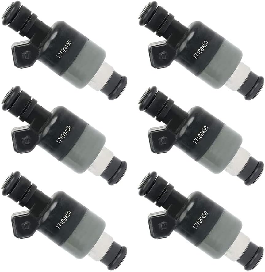 Riloer Ersatz-Motor-Einspritzdüsen, 6 Stück, kompatibel mit C-Hevrolet B-uick P-ontiac O-ldsmobile V