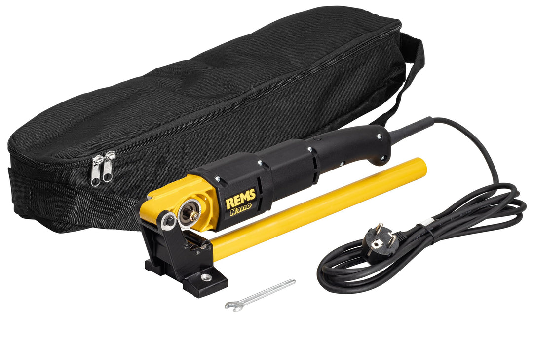 Rems Nano (Rohrabschneider elektrisch, für Rohre der Pressfitting-Systeme, Gegendruckrollen aus Präz