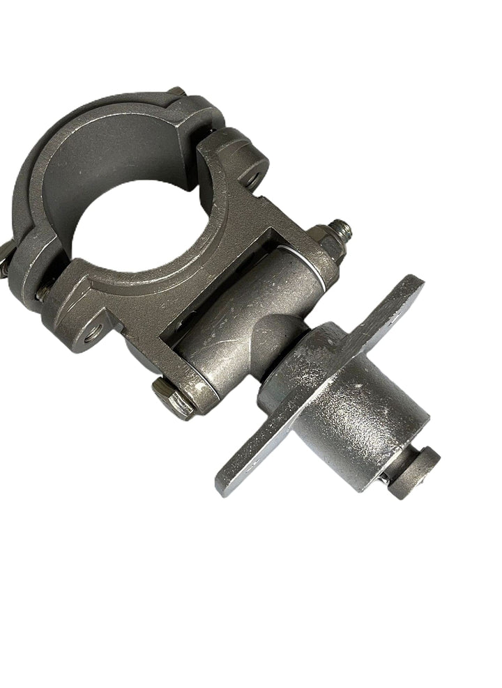 MOTIVEX Set Rudergabel aus Alu Feinguss mit Gelenk Einzelne Dolle mit Halter unten offen, Einzelne D