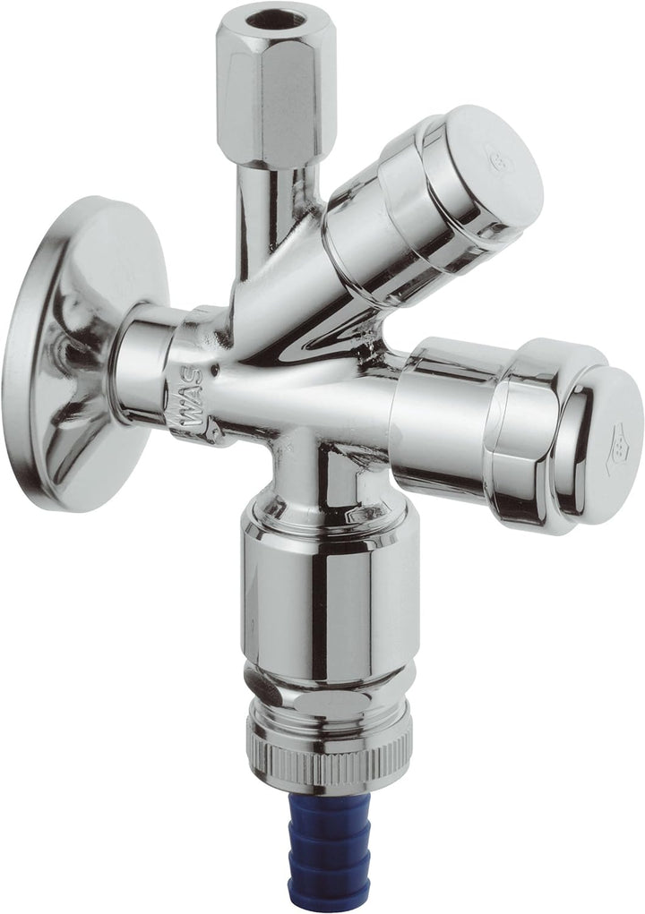 GROHE Original WAS® Kombi-Eckventil 1/2″ (Wandmontage, eigensicher gegen Rückfliessen, mit Sicherung