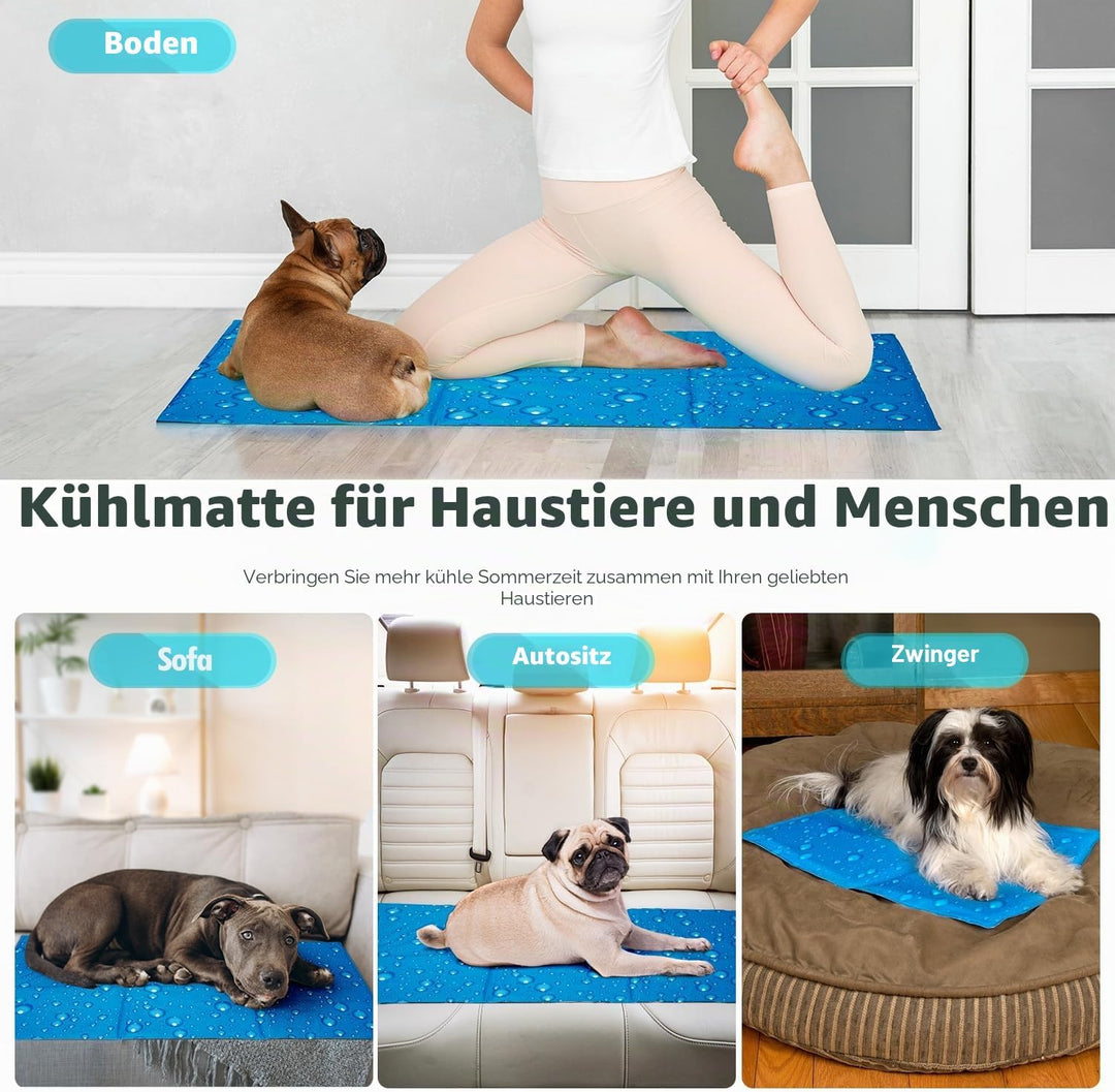 Zellar Kühlmatte für Hunde Selbst Kühlende Hundematte Kühldecke Hunde Sommer Kühlkissen Hundedecke m