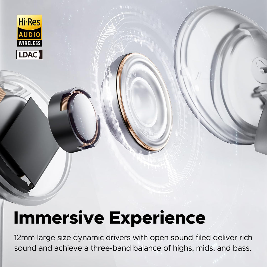 SoundPEATS Bluetooth Kopfhörer Capsule3 Pro, Hi-Res Audio-Kopfhörer mit LDAC, Hybrid Active Noise Ca