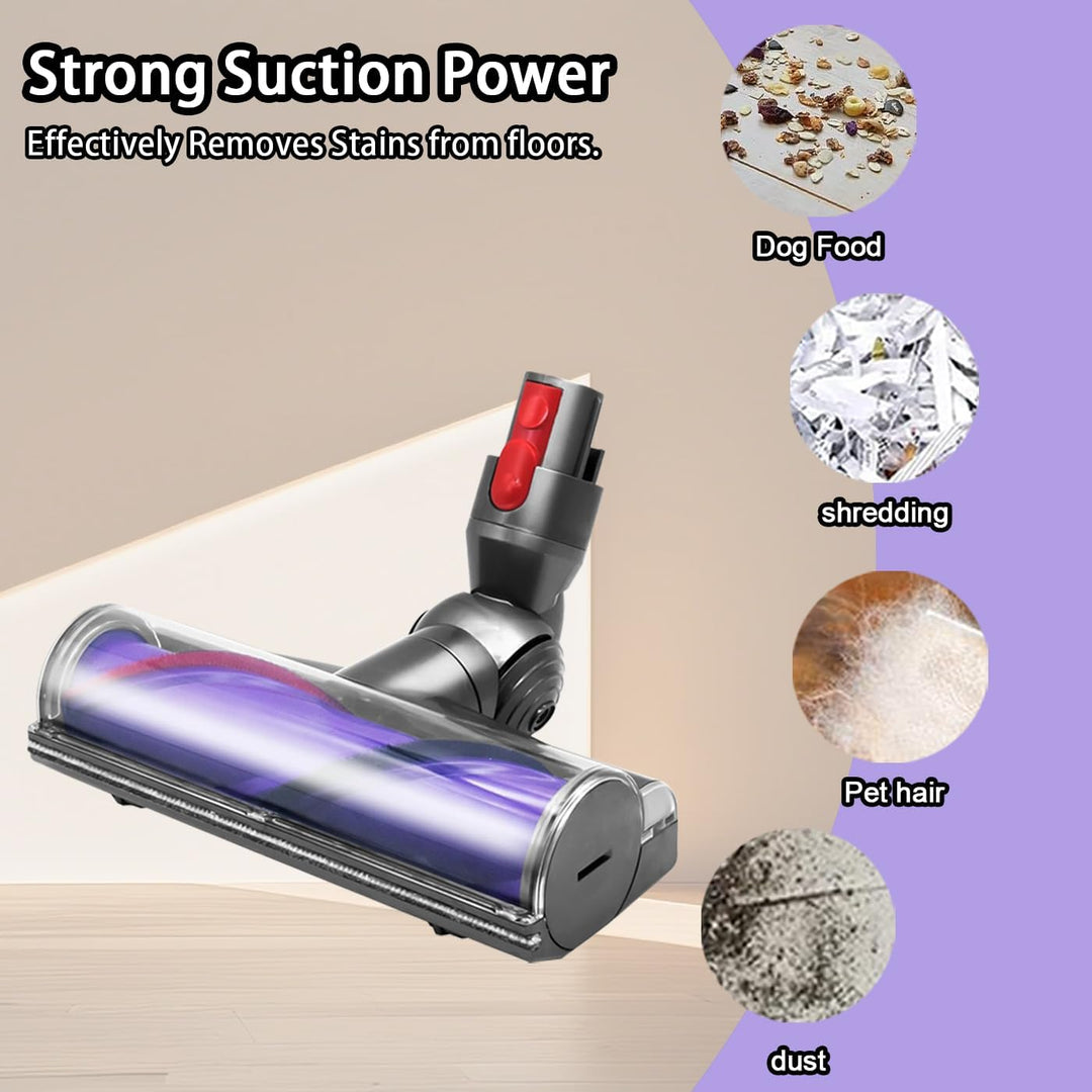 Elektrische Bürste kompatibel für Dyson V7 V8 V10 V11 V15, Betriebene Ersatzteile Bodendüsen mit Dir