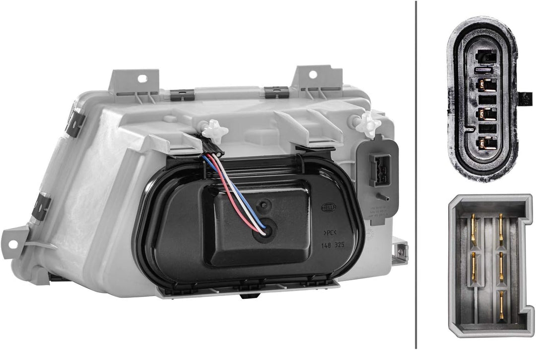 HELLA 1AH 007 774-021 Halogen-Hauptscheinwerfer - rechts - für u.a. Mercedes-Benz Vario Bus Rechts (