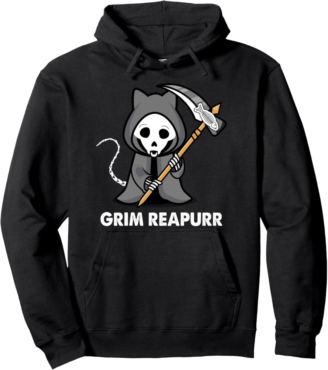 Sensenmann Kostüm Katze Grim Reapurr Pullover Hoodie
