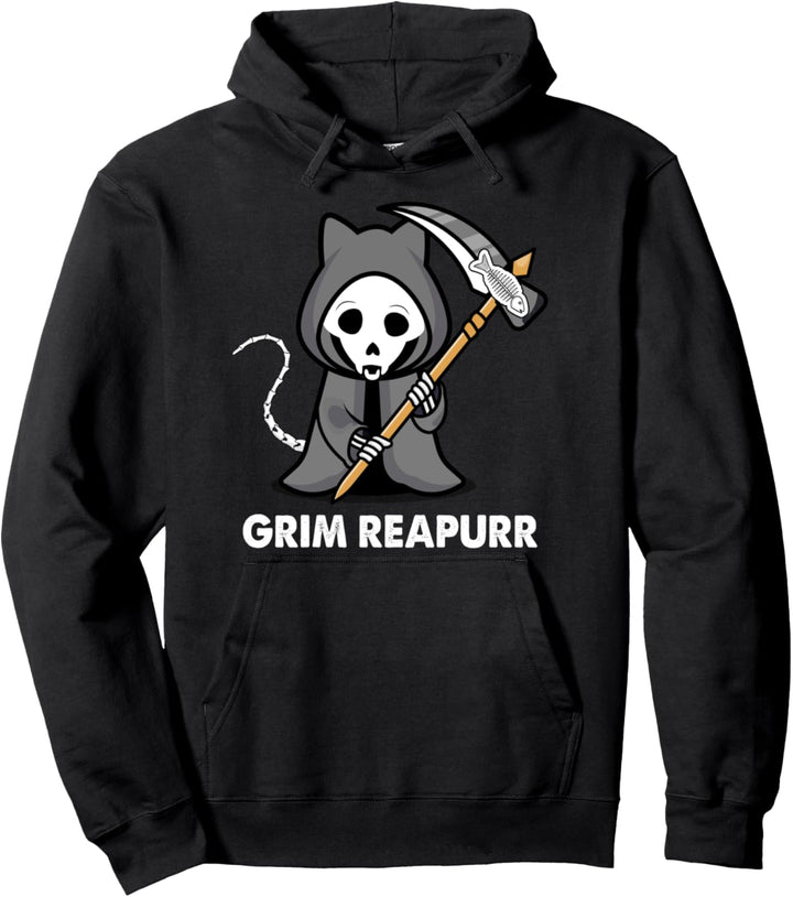 Sensenmann Kostüm Katze Grim Reapurr Pullover Hoodie