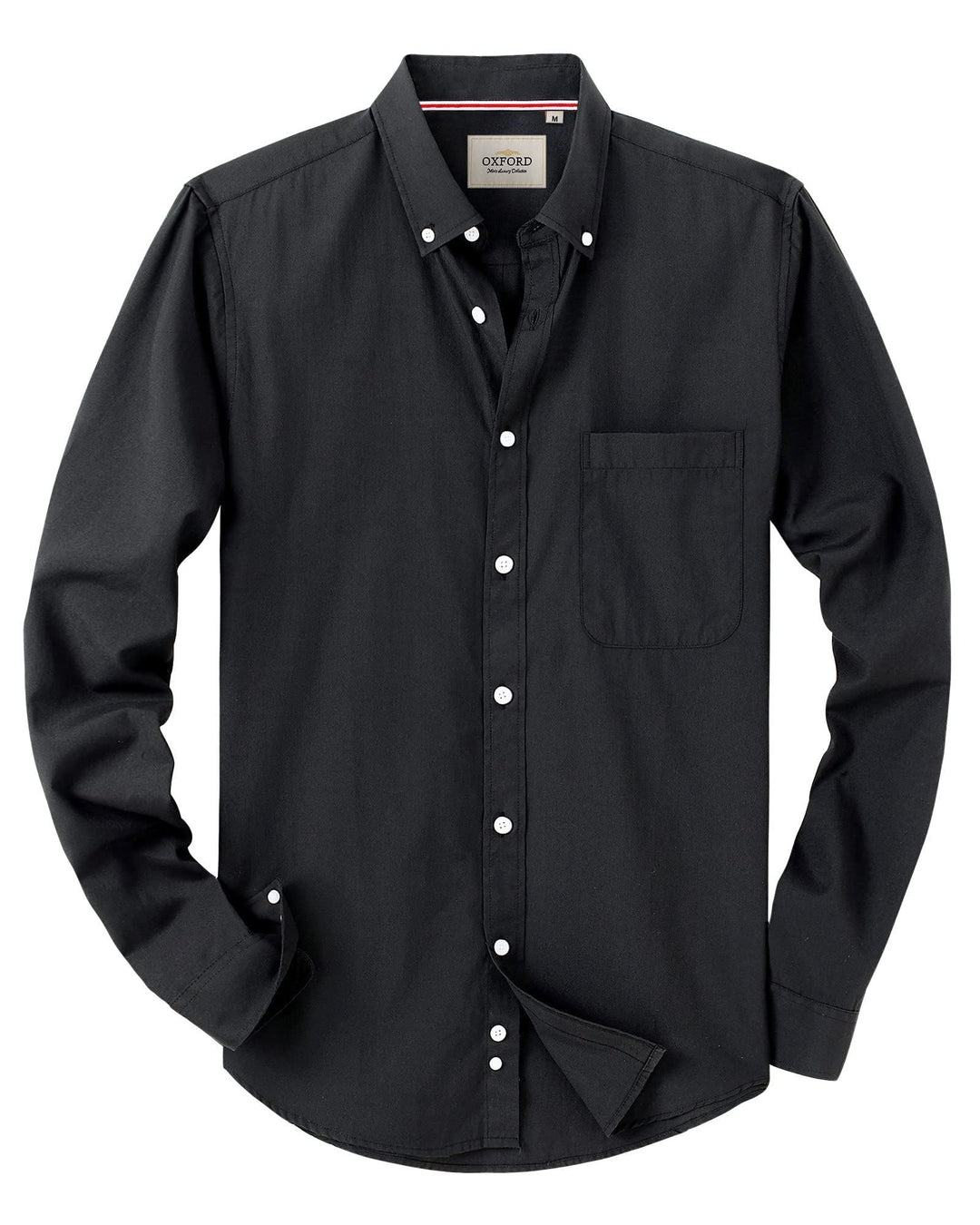 J.VER Oxford Herren Hemd Regular Fit Hemd Langarm Bügelleicht Casual Hemd aus Oxford Button Down Hem