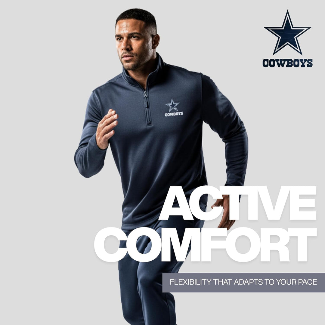 Dunbrooke Apparel Herren All Star Tech Fleece 1/4 Reissverschluss (1er Pack) XL Dallas Cowboys, Mari