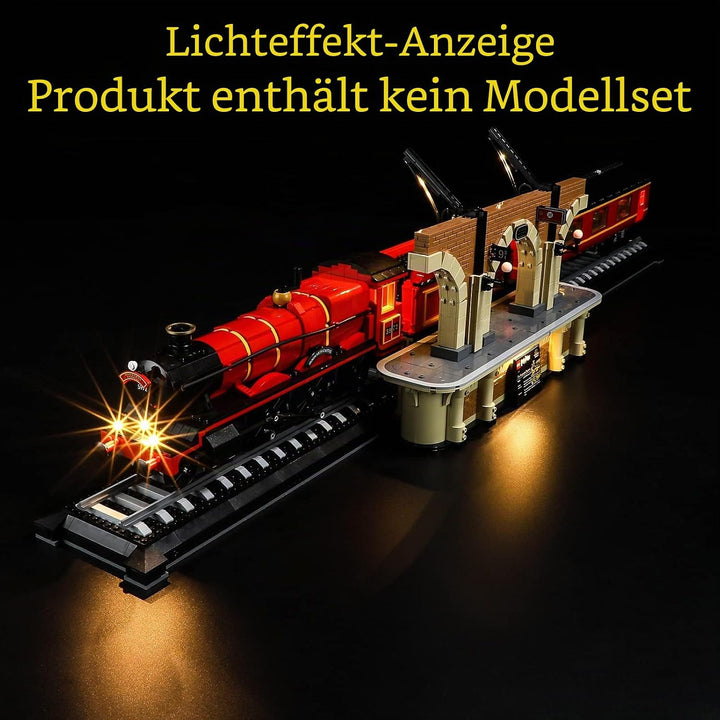 GEAMENT LED Licht-Set Kompatibel mit Lego Harry Potter Hogwarts Express - Beleuchtungsset für 76405