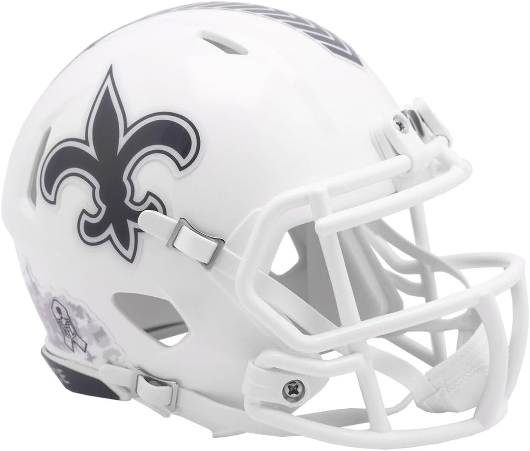 NFL New Orleans Saints Salute to Service 2024 Mini Helm Speed Footballhelm