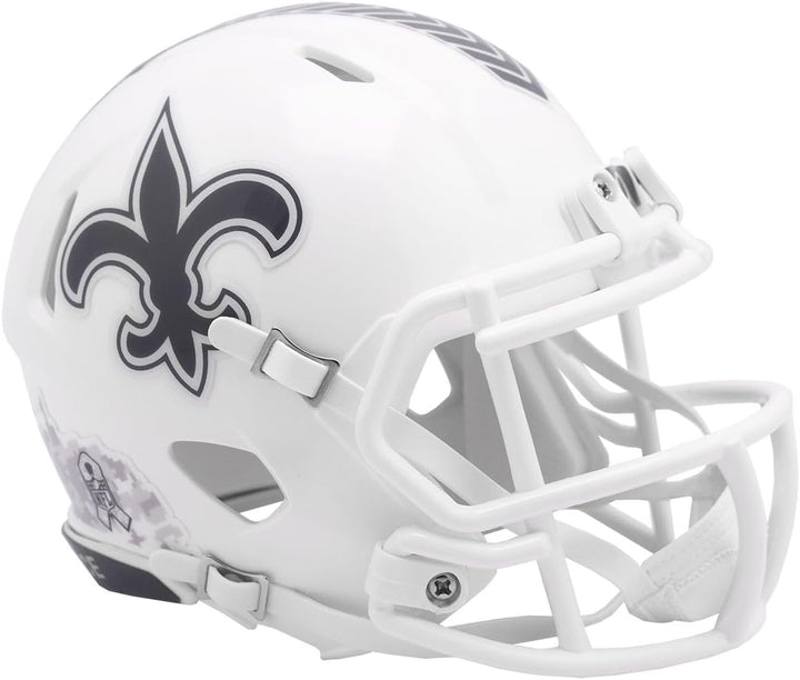 NFL New Orleans Saints Salute to Service 2024 Mini Helm Speed Footballhelm