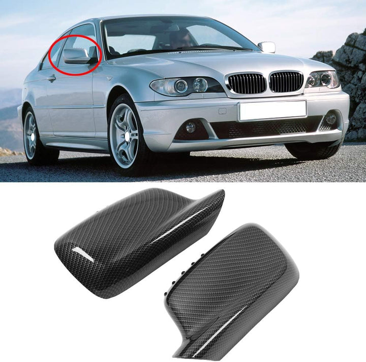 Tür Rückspiegel Abdeckung, Yctze 2 Stück Auto Rückspiegelkappen Rückspiegel Abdeckung Gehäuse Ersatz