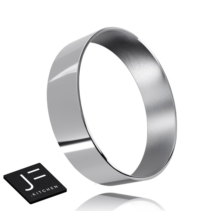 NEU: 6 Serviettenringe aus hochwertigem Edelstahl Ø - 4cm (Silber, glänzend)