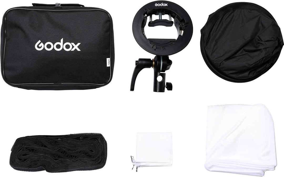 Godox 60 x 60 cm grosse quadratische Softbox mit Tulpenmotiv