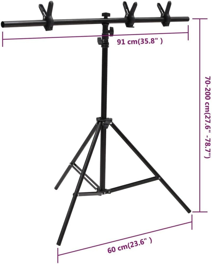 Fotostudio-Set mit Leuchten und Hintergrund für professionelle Produkt- und Porträtfotografie, inkl.