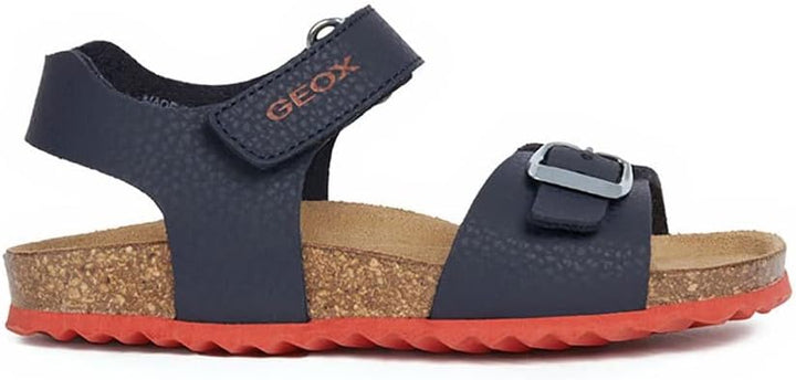 Geox Jungen J Ghita Boy B Sandalen 30 EU Navy Red, 30 EU Navy Red