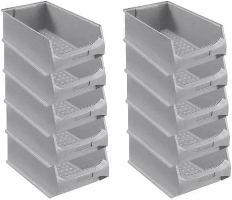 Graue Sichtlagerbox 5.0 | HxBxT 20x30x50cm | 21,8 Liter | Sichtlagerbehälter, Sichtlagerkasten, Sich