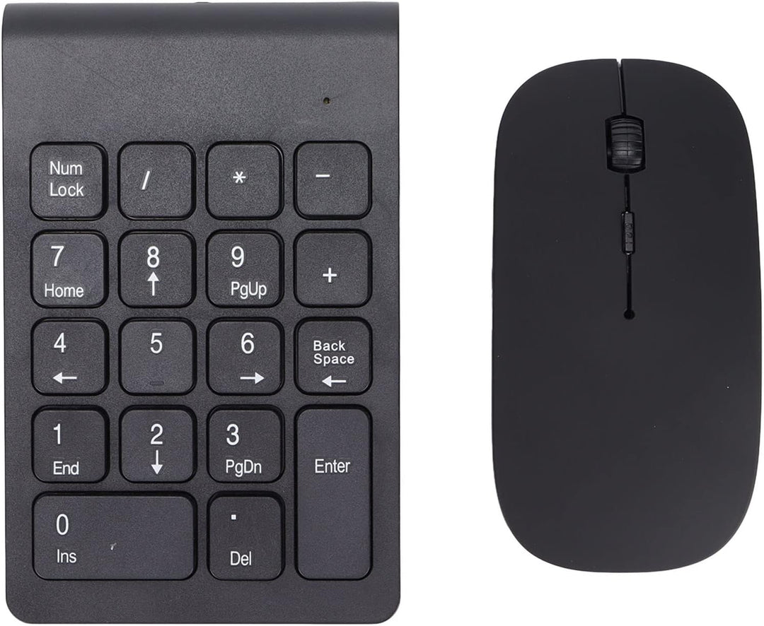 Jectse Numerisches Tastenfeld, Kabelloses Nummernpad und Maus-Kombination mit USB-Empfänger, 1200 DP
