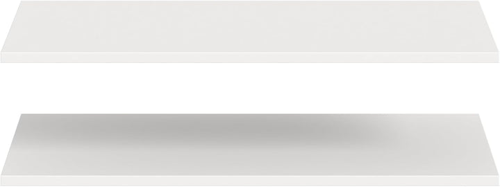 xonox.home – Schrank-Zubehör Einlegeboden-Set Kopenhagen 2X 78x48 cm in Weiss – 2er Pack Fachboden/R