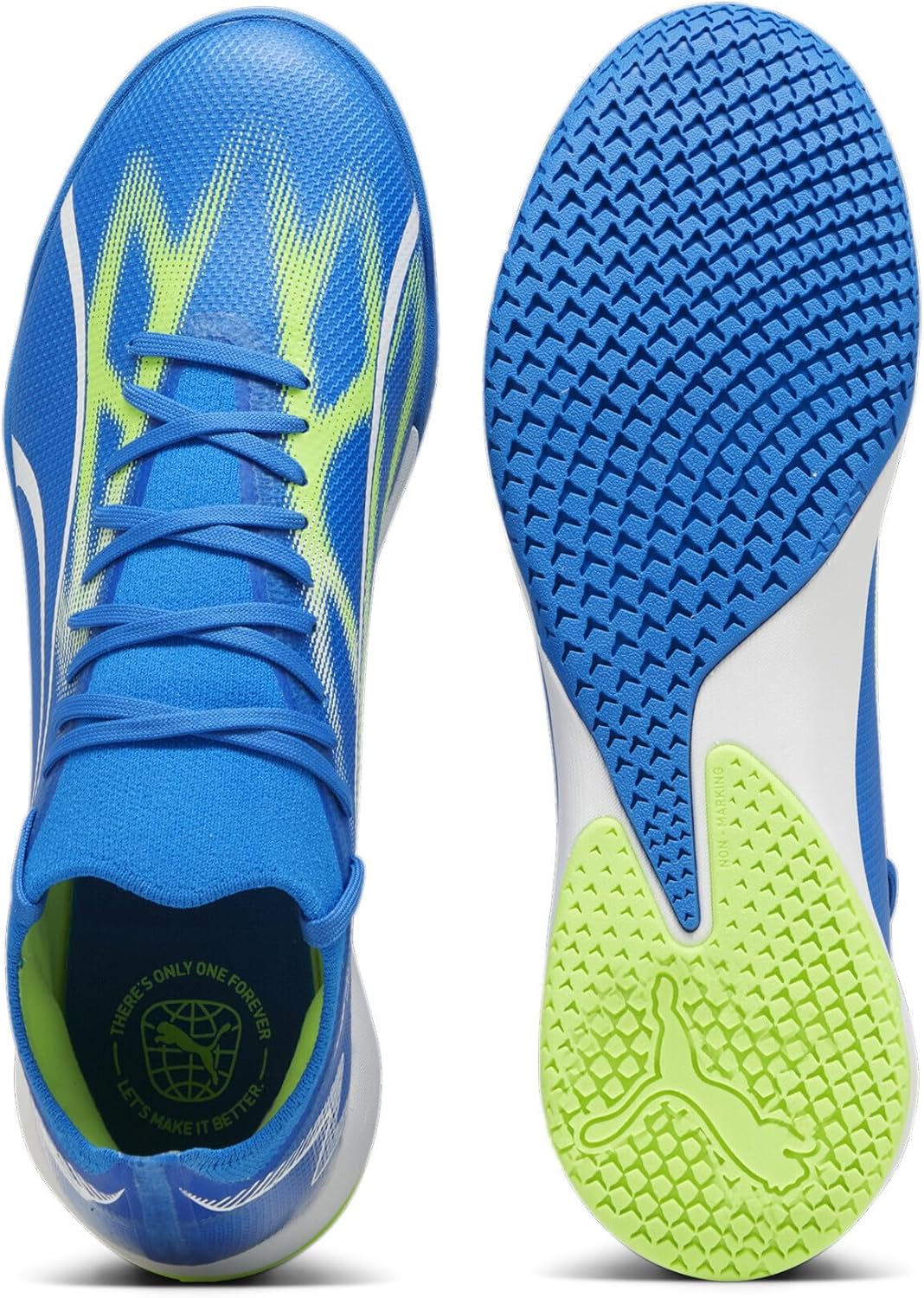PUMA Herren Fussballschuh, Ultra Blue Puma White Pro Grün