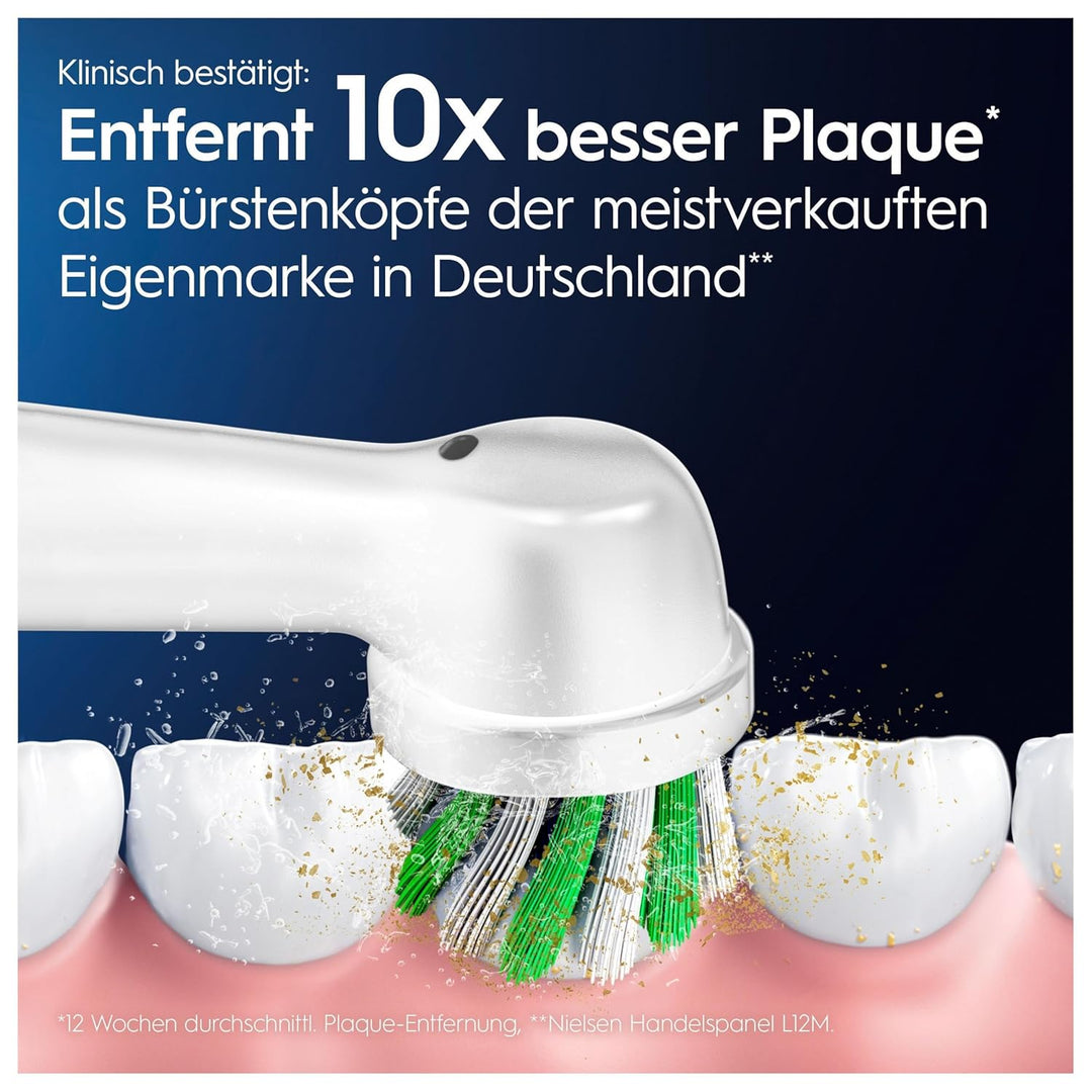 Oral-B Pro CrossAction Aufsteckbürsten für elektrische Zahnbürste, 8 Stück, überlegene Zahnreinigung