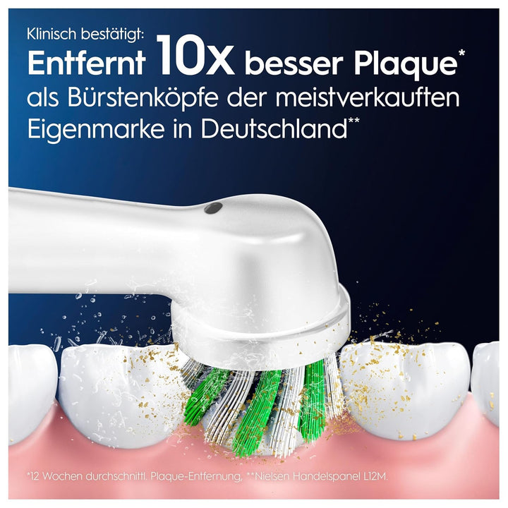 Oral-B Pro CrossAction Aufsteckbürsten für elektrische Zahnbürste, 8 Stück, überlegene Zahnreinigung