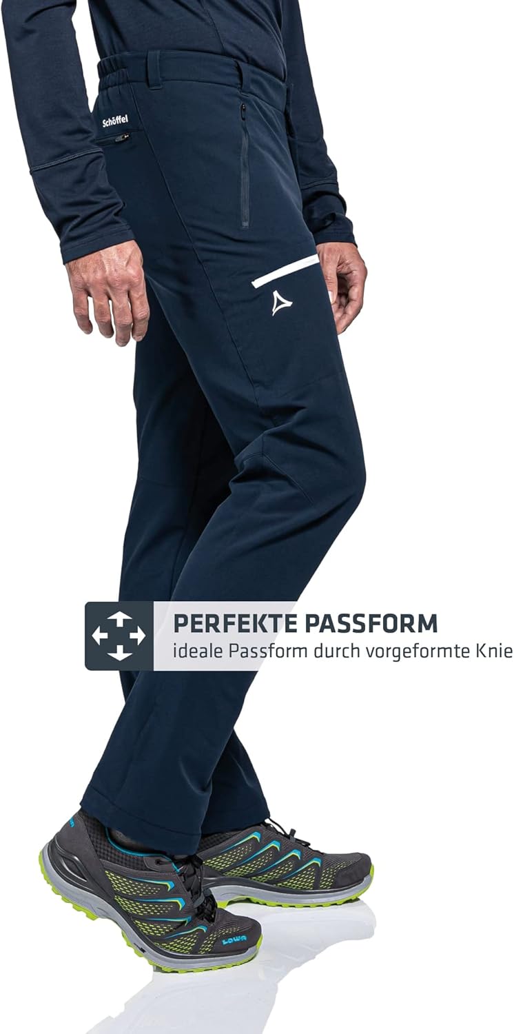 Schöffel Herren Pants Folkstone Warm M, warme Wanderhose mit 4 Wege-Stretch, wasserabweisende Thermo