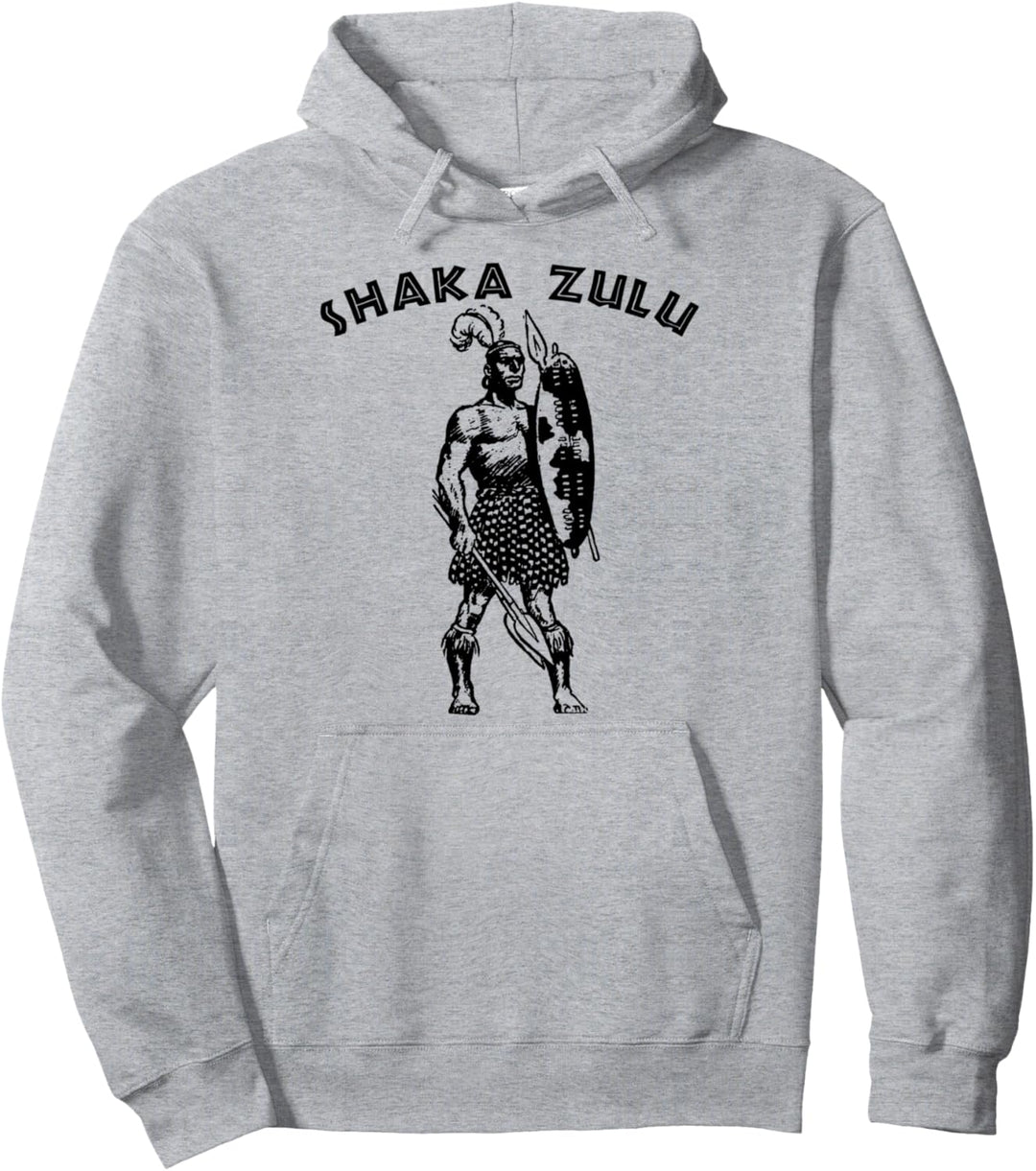 Shaka Zulu T-Shirt-Zulu Warrior Black Pride African King Pullover Hoodie