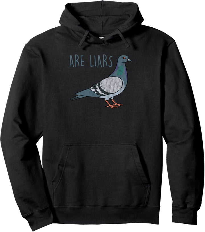 Tauben sind Lügner sind keine echten Spione Vögel Wortspiel Pullover Hoodie