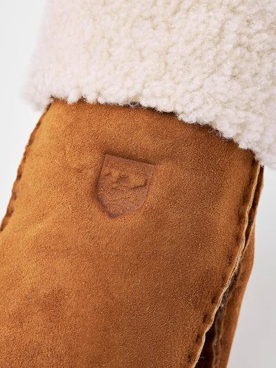 Hestra Lederhandschuhe für Damen: Lammfell Dünner Winterhandschuh mit Fellmanschette 7 Cork, 7 Cork