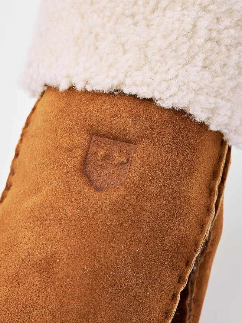 Hestra Lederhandschuhe für Damen: Lammfell Dünner Winterhandschuh mit Fellmanschette 7 Cork, 7 Cork