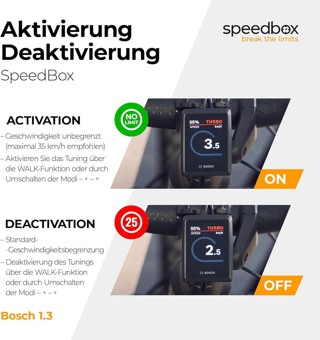 SpeedBox 1.3 B.Tuning mit Bluetooth, kompatibel mit Bosch Smart System (Performance Line CX 4. Gen)