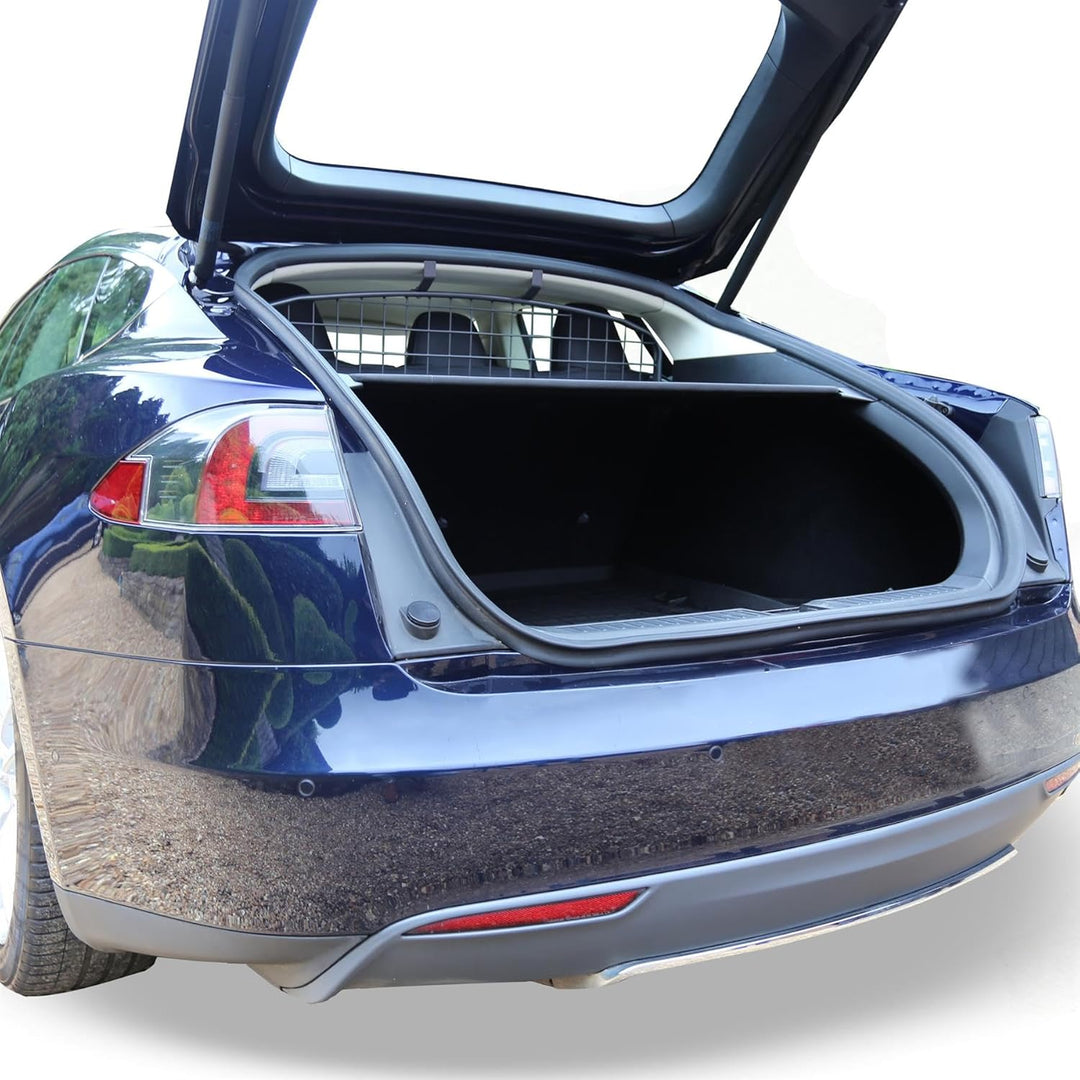 Travall Hundegitter für Tesla Model S (2012-2023) Fahrzeugspezifisches Hundegitter, Kofferraumschutz