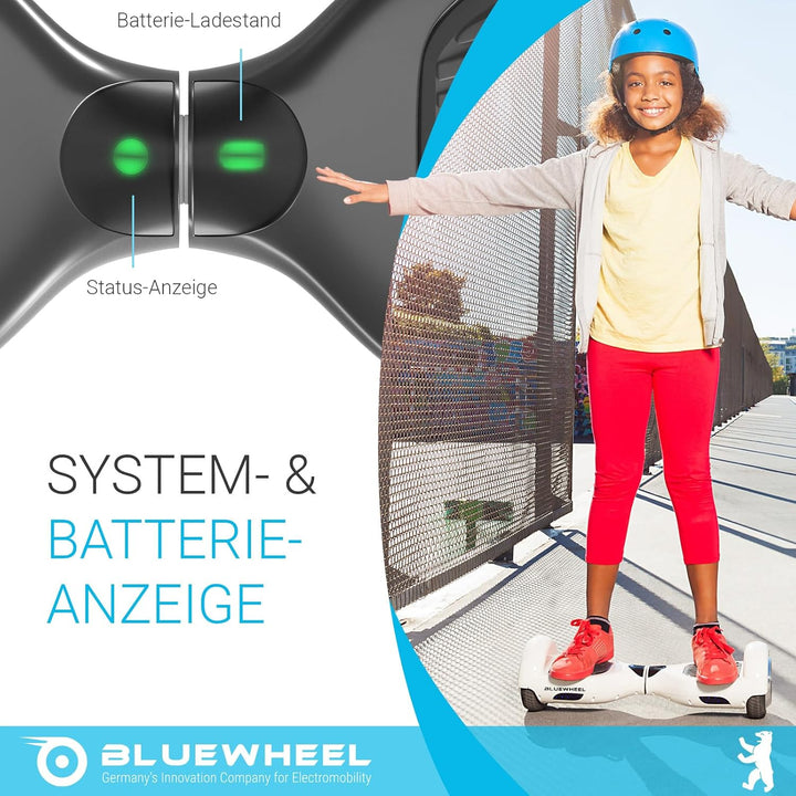 Bluewheel 6,5" Premium Hoverboard HX310s, Hoverboard Kinder, Elektro Board, Deutsches Qualitätsunter