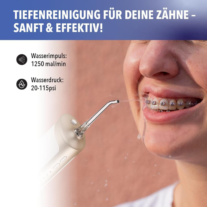 Munddusche FC5200, kabellose &amp; elektrische Zahnpflege für saubere Zahnzwischenräume, Water flosser,