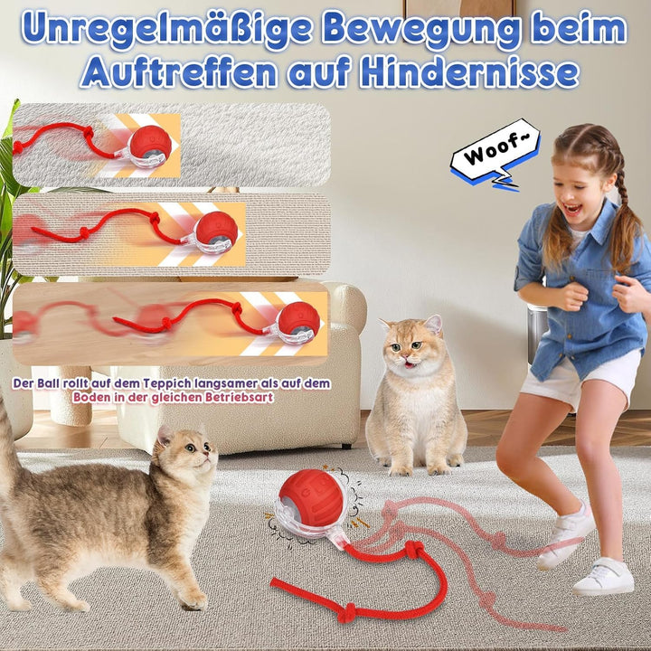 Interaktives Katzenspielzeug Spielzeug, Elektrisch Katzenspielzeug Ball interaktives Spielzeug mit S