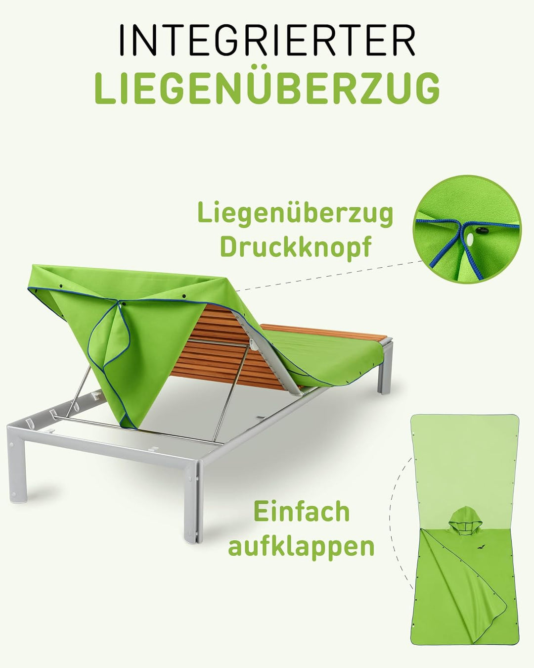 Fit-Flip Surfponcho, Umziehhilfe Damen & Herren – kompakt und sehr leicht – Badeponcho, Umziehhilfe,