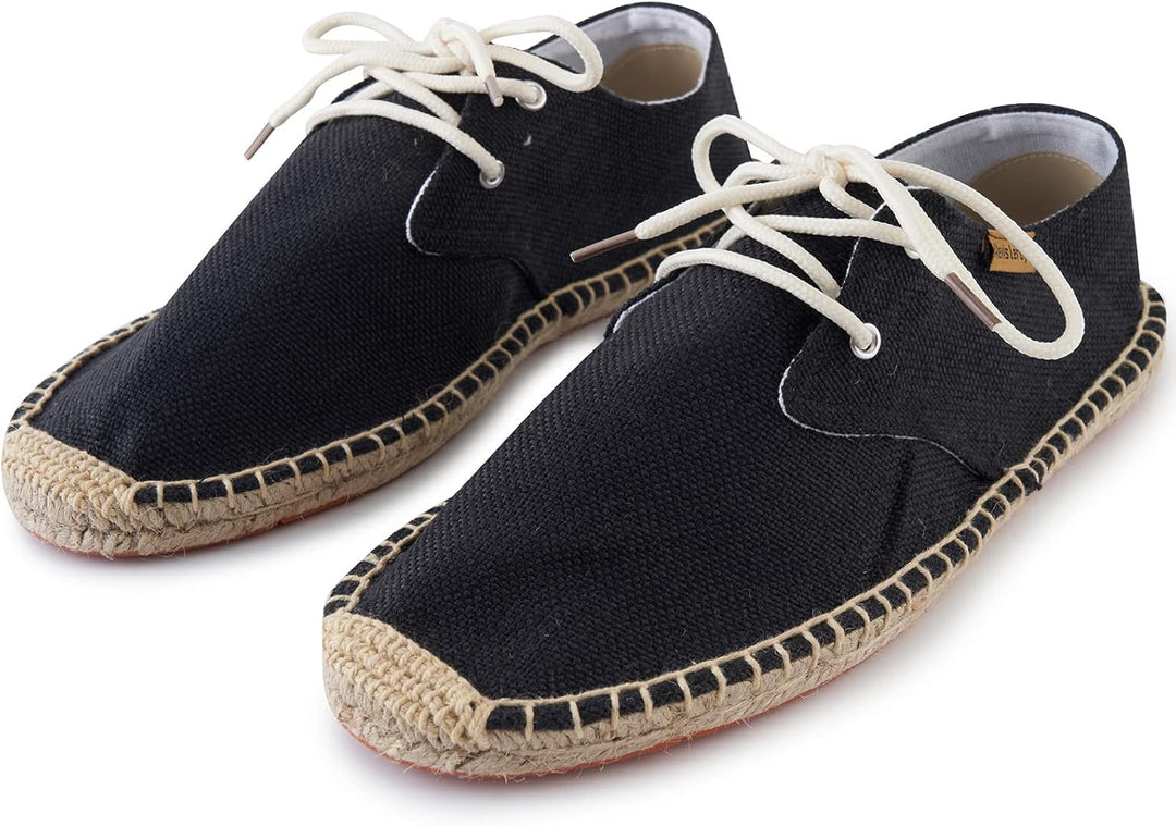 Alexis Leroy Lace Up Herren Espadrilles 41 EU Schwarz 22ss, 41 EU Schwarz 22ss