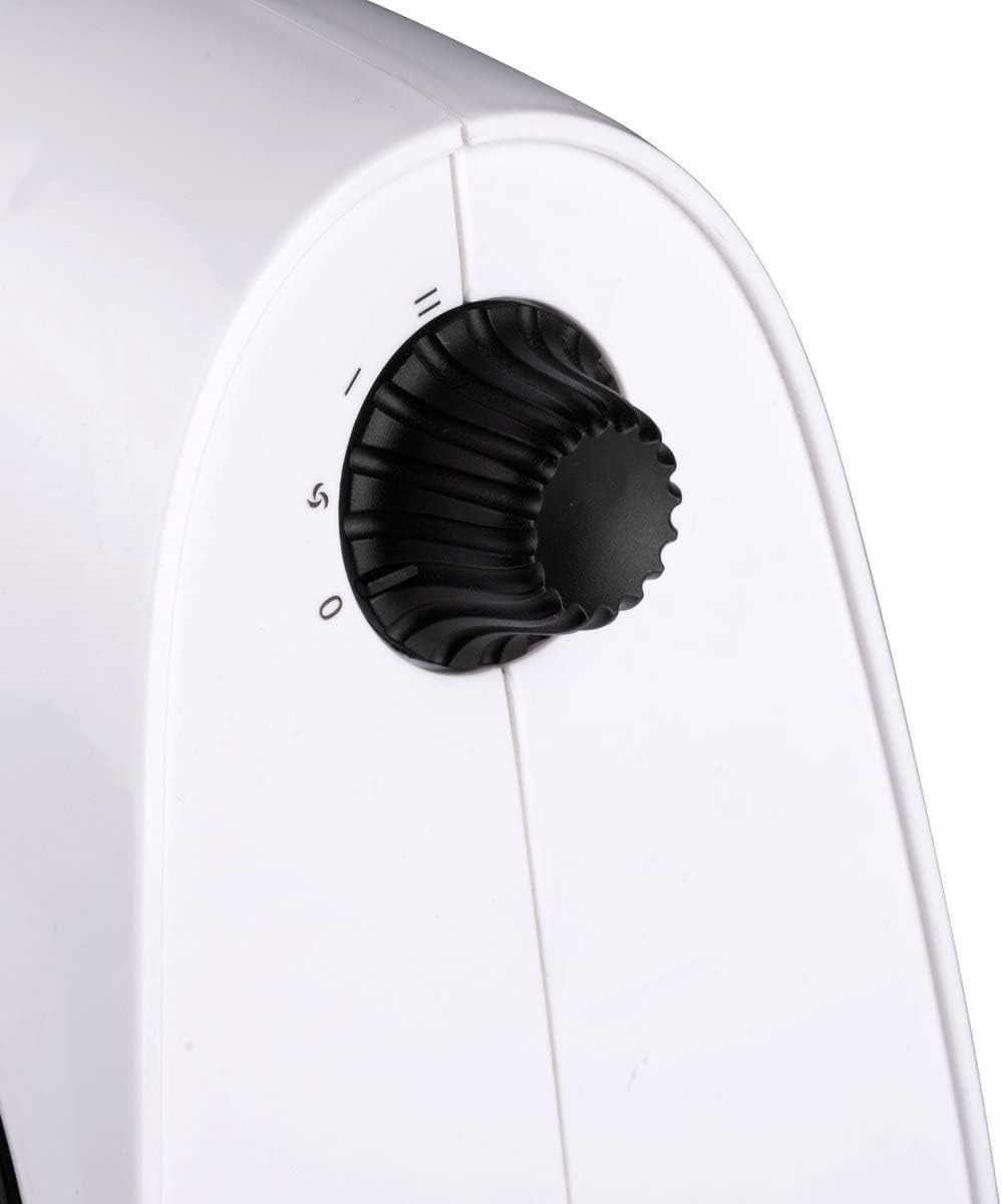 alpina Heizlüfter Elektroheizung - max 2000W - Heizung und Kühlung - bis zu 20m2, Weiss & Schwarz He