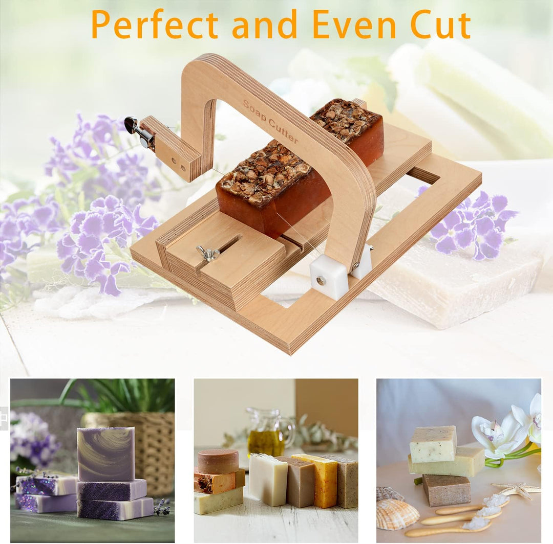 Holzseifenschneider Einstellbarer Drahtschneider Schneidwerkzeug für handgemachte Seifenherstellung