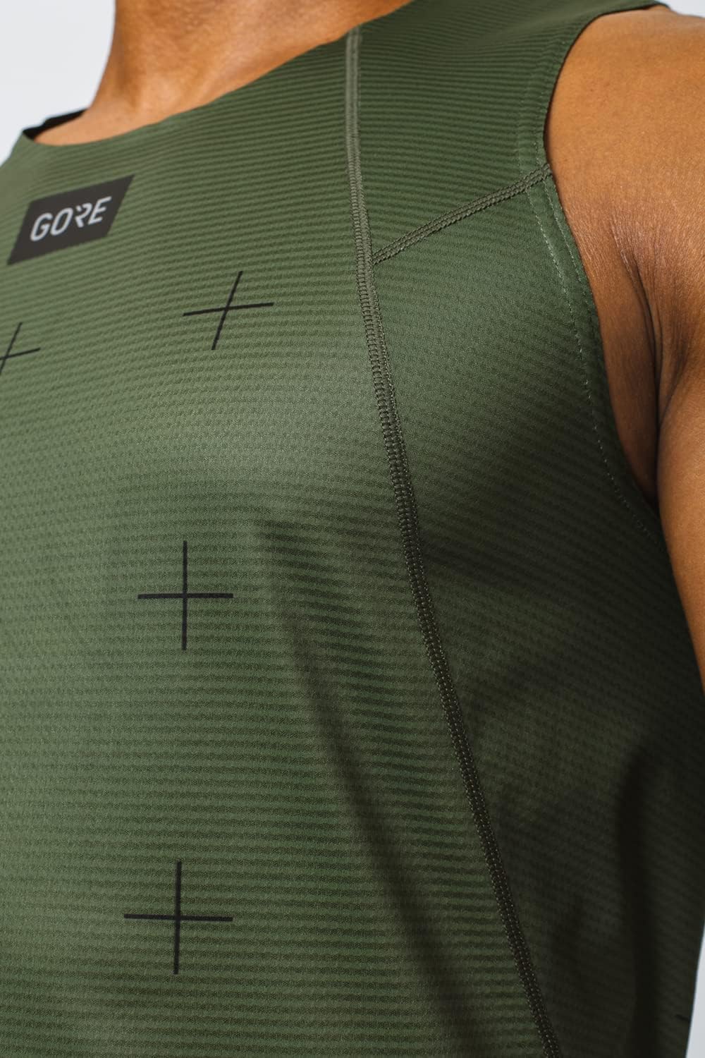 GORE WEAR Herren Singlet Contest Daily XL Utility Green, XL Utility Green
