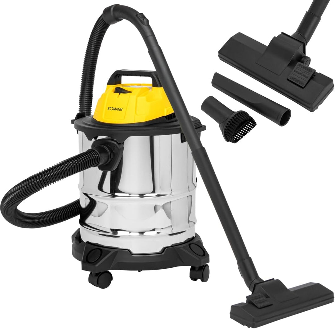 Bomann Nass Trockensauger 3in1,Nasssauger u. Gebläsefunktion,20L Tank,extra langes Kabel(5m) inkl. a