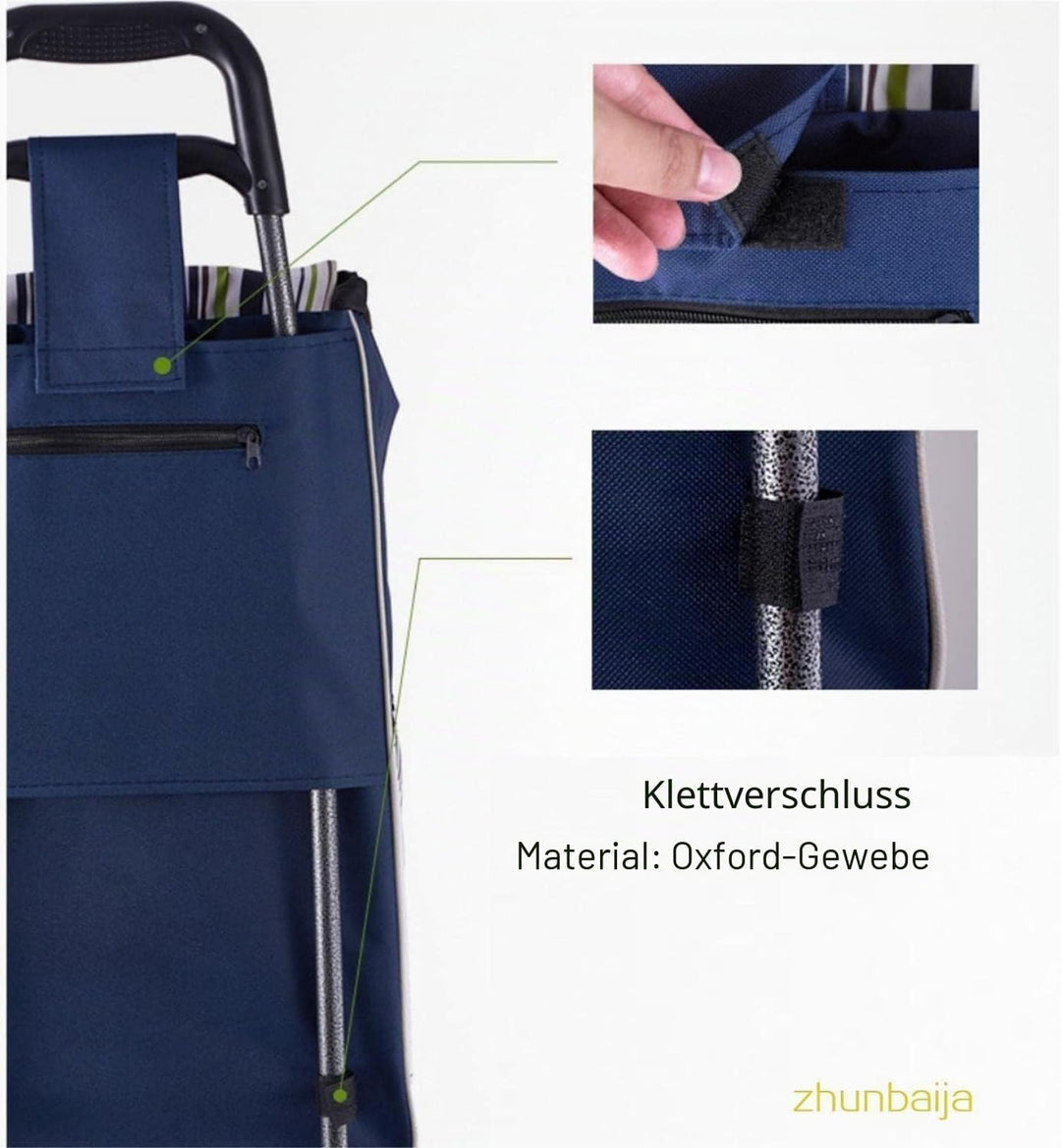 Oxford Stoff Einkaufstasche, Faltbare Ersatztasche für Warenkorb, Faltbare Ersatz Einkaufstasche Was