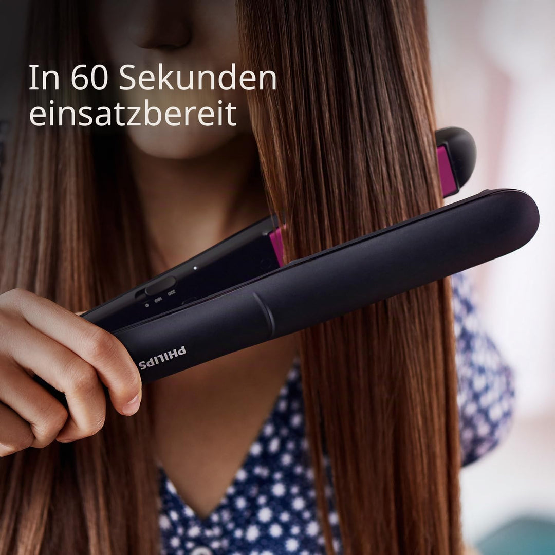 PHILIPS BHS375 / 00 Essential Straightener, ThermoProtect-Technologie, Keratin- und Keramikplatten,