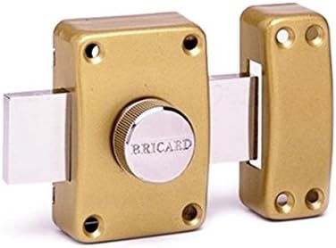 BRICARD 1952 SCHLOSS Alpha mit Knopf Zylinder 45 mm Ø 22 mm gold mit Knopf 45 mm ø 22 mm Goldfarben,