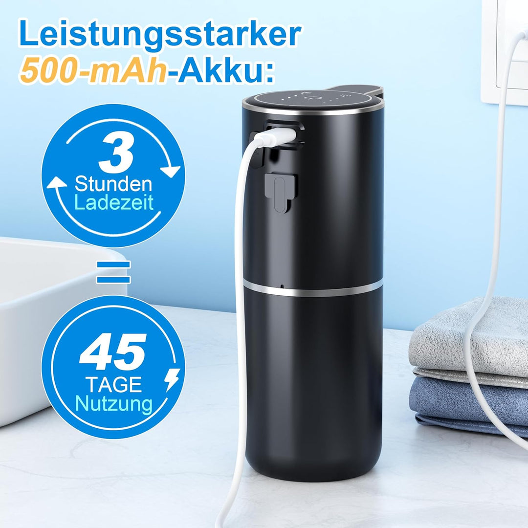 Seifenspender Automatisch Wandbefestigung mit Sensor Infrarot,380ml Elektrischer Seifenspender ohne