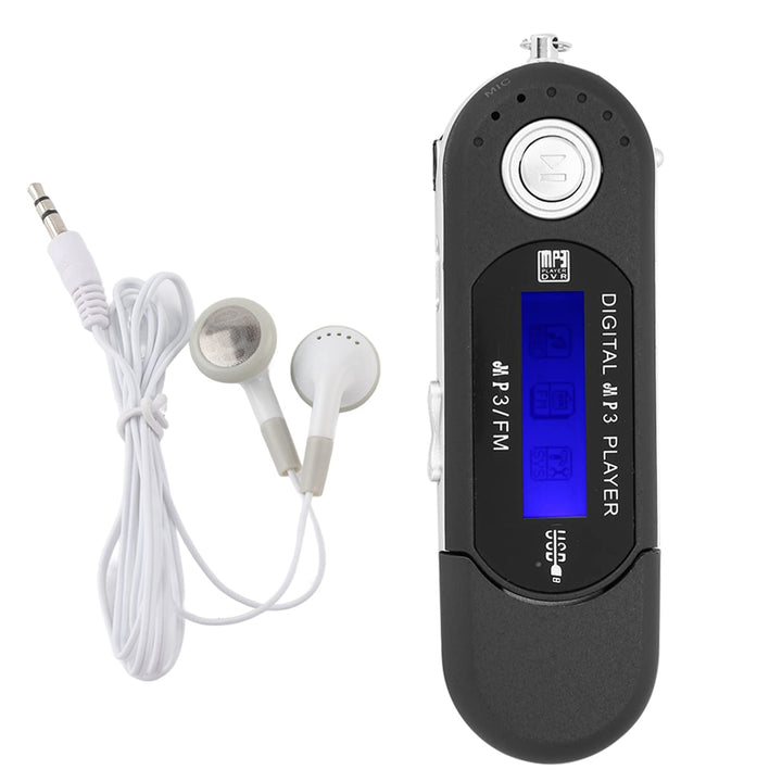 Digitaler MP3 Player, Tragbarer MP3-USB-Player mit LCD-Bildschirm und 32 GB Micro SD, FM-Radio, Spra