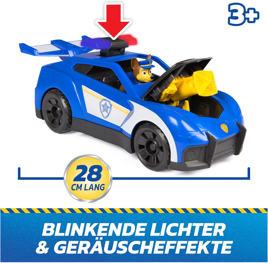 PAW PATROL - Search & Rescue: Launch N Rescue Cruiser, Extragrosses Fahrzeug mit Chase Figur, ca. 28
